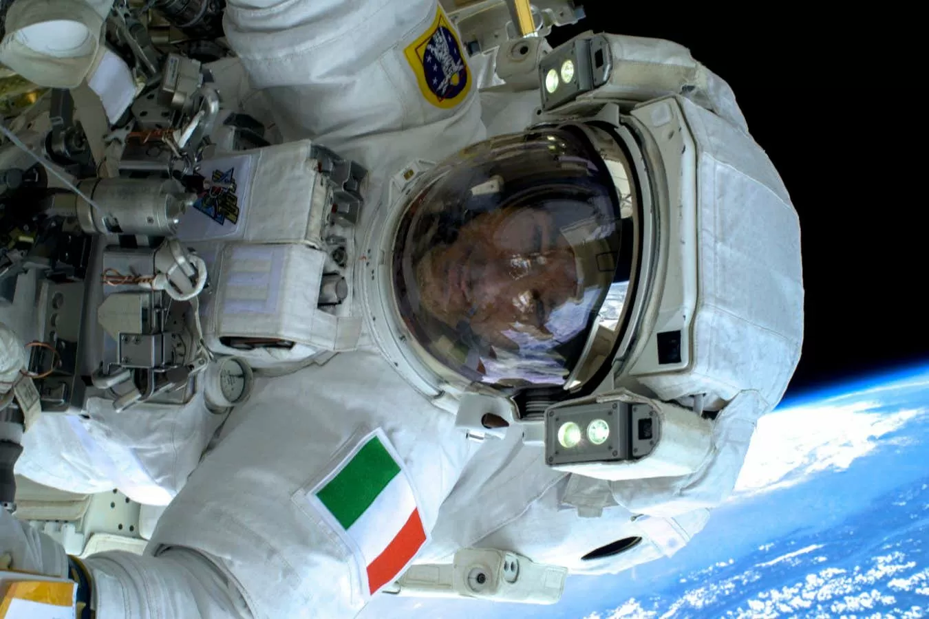 I almost drowned in space when my helmet filled with water