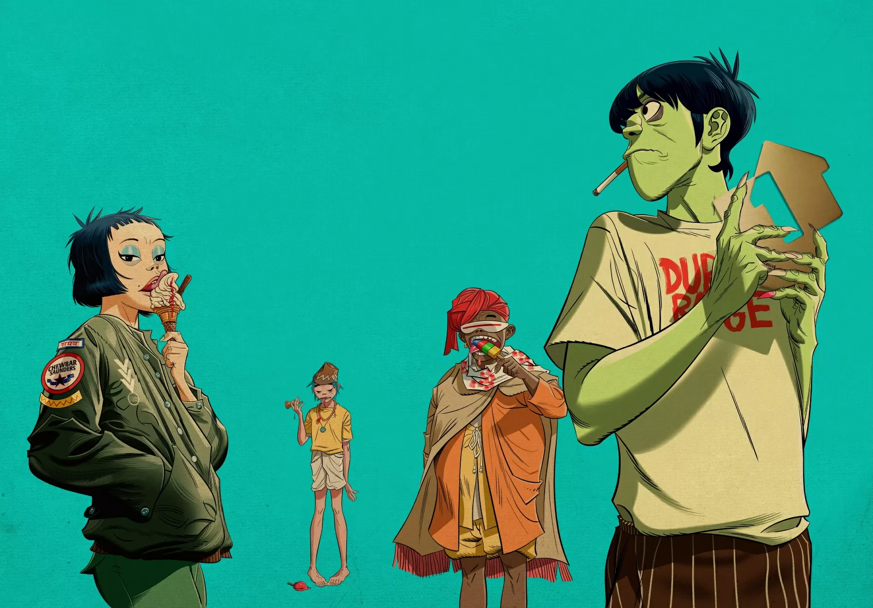 Gorillaz Beat Bruno Mars to U.K. No. 1 Album With ‘The Mountain’