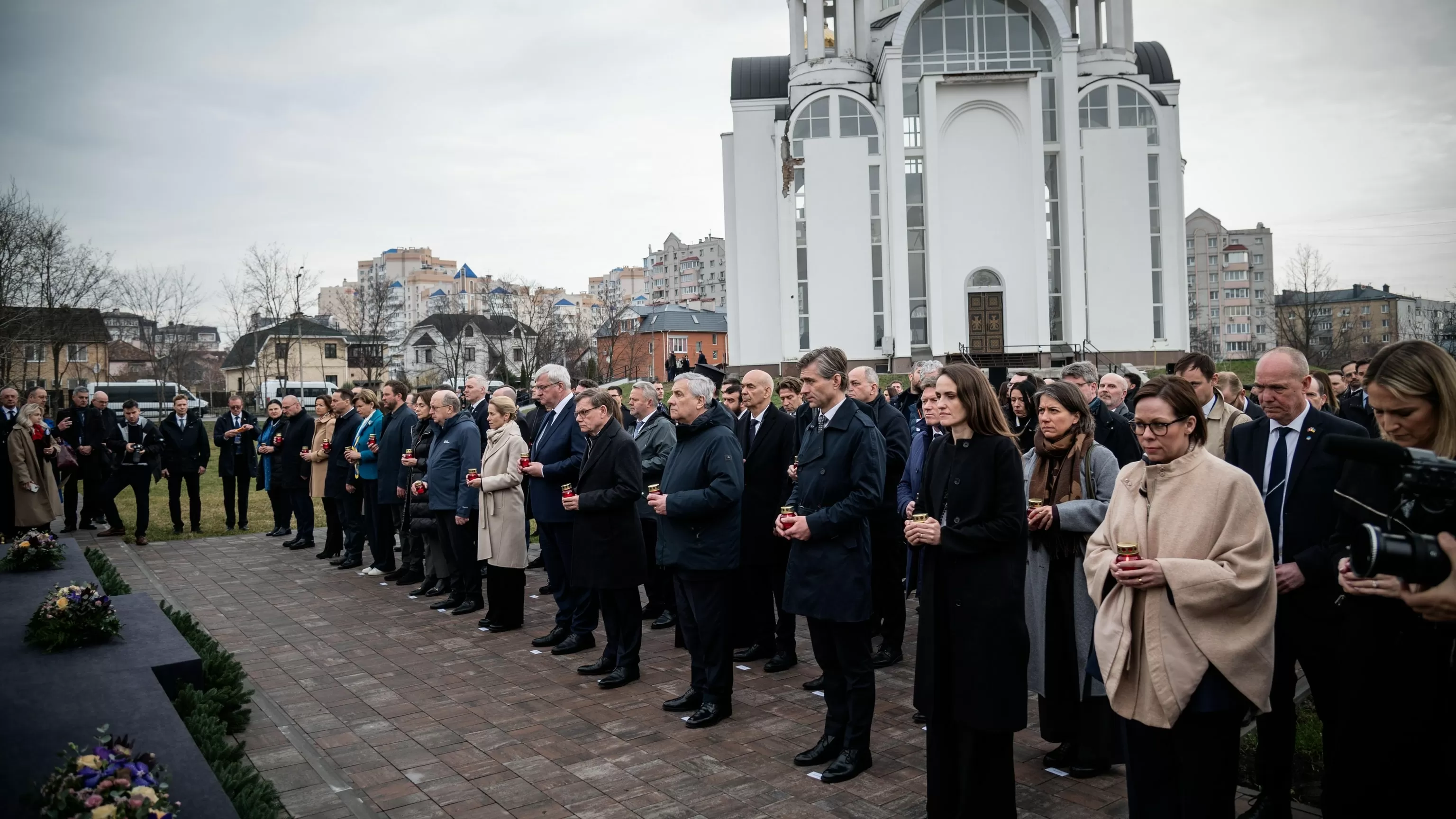European diplomats visit Ukraine on anniversary of Russia's Bucha atrocities