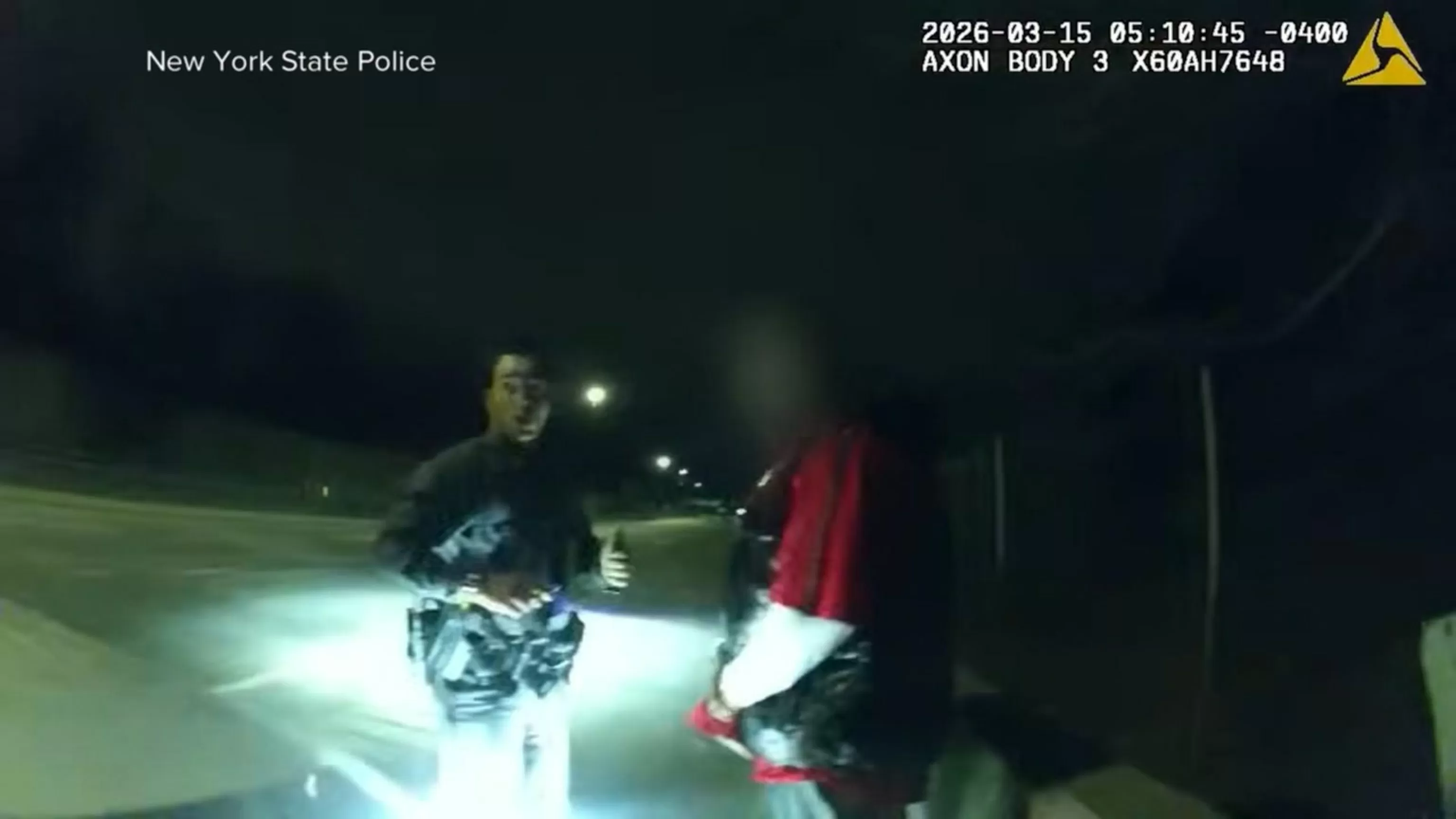 WATCH: New York State trooper involved in chain reaction crash during traffic stop