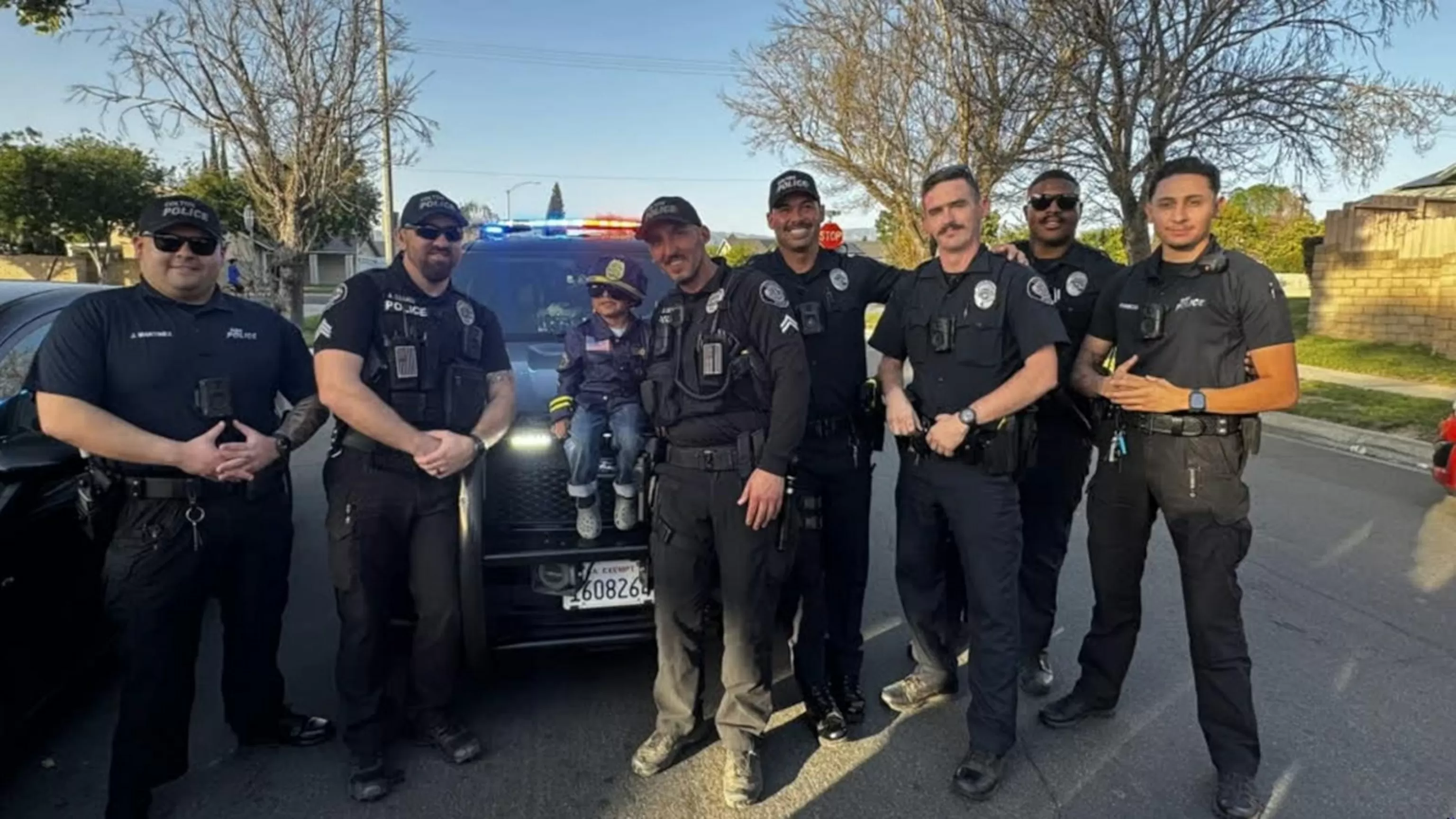 WATCH: David Muir shares Colton Police Department's birthday surprise for California boy