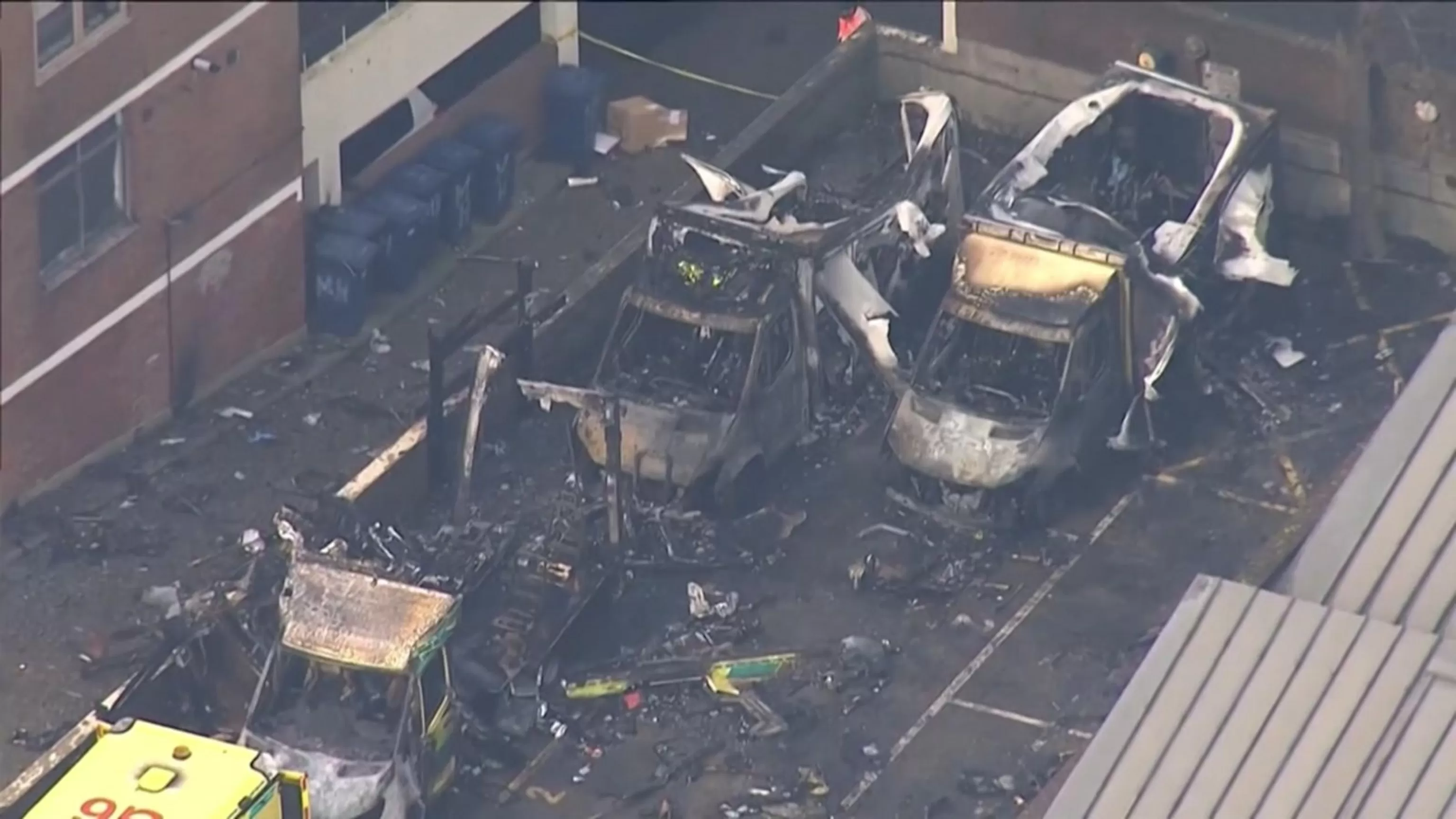 WATCH: Jewish ambulances outside London synagogue set on fire in antisemitic act
