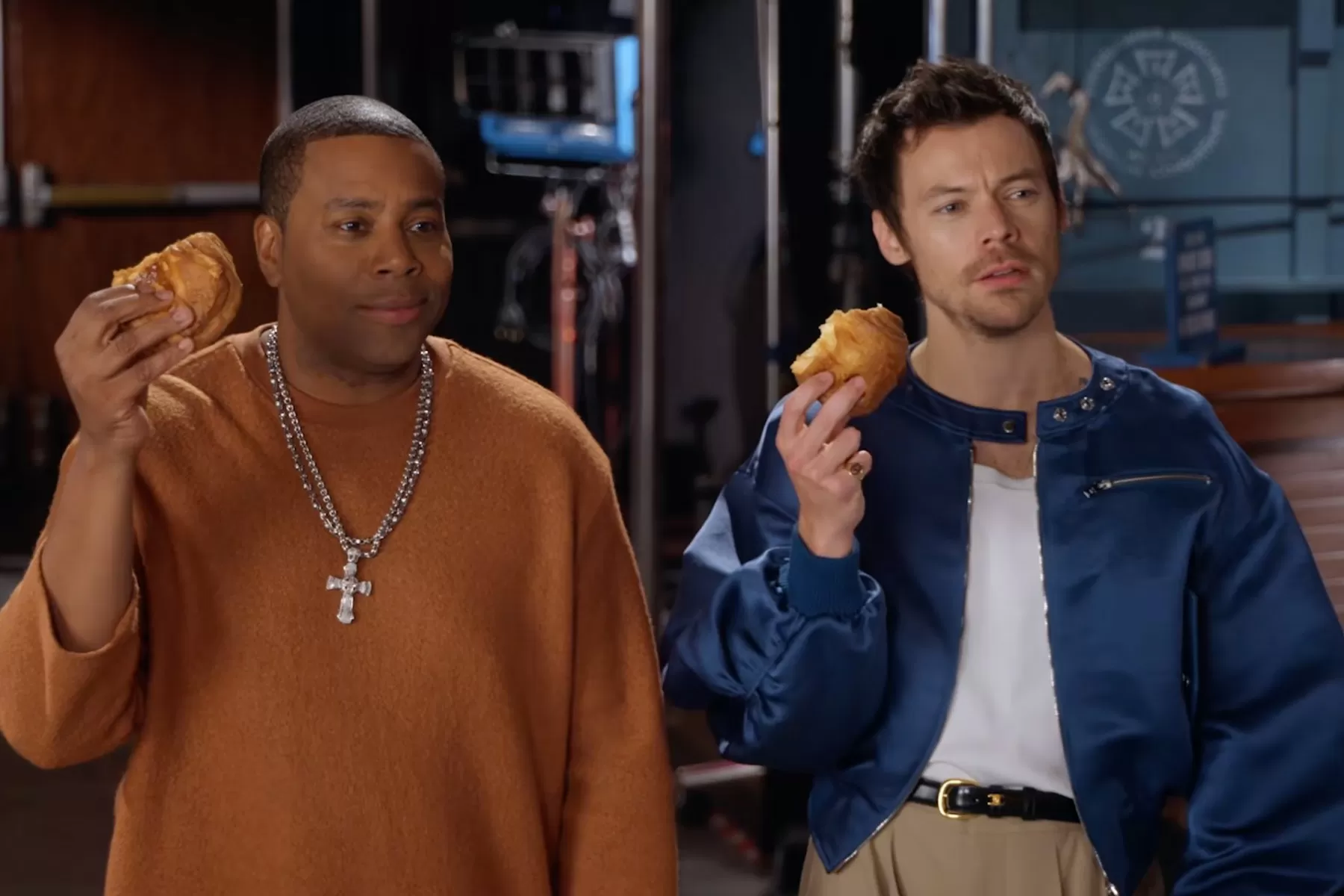 Watch Harry Styles Bust Marcello Hernandez for Impersonating Him Ahead of ‘SNL’: ‘Are Those My Clothes?’