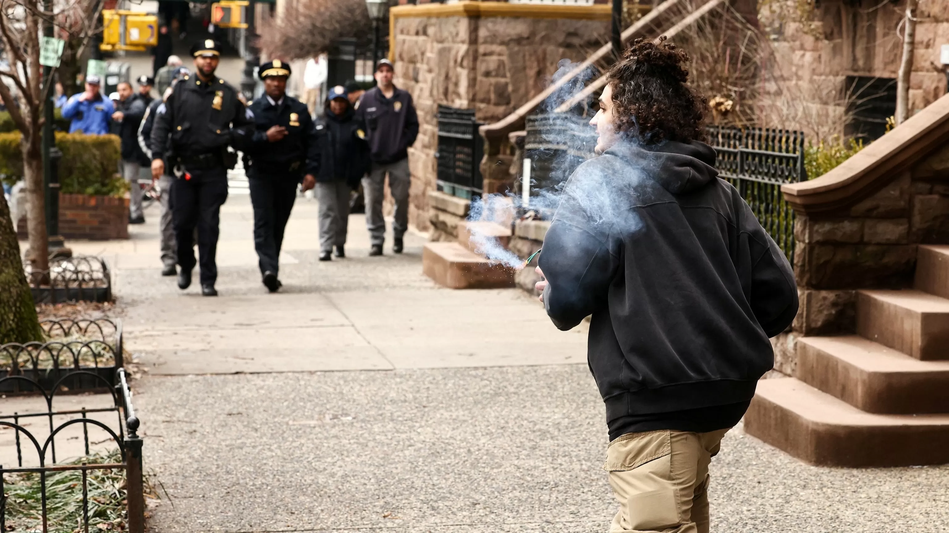 Police say improvised explosive device was thrown at NYC mayor's home