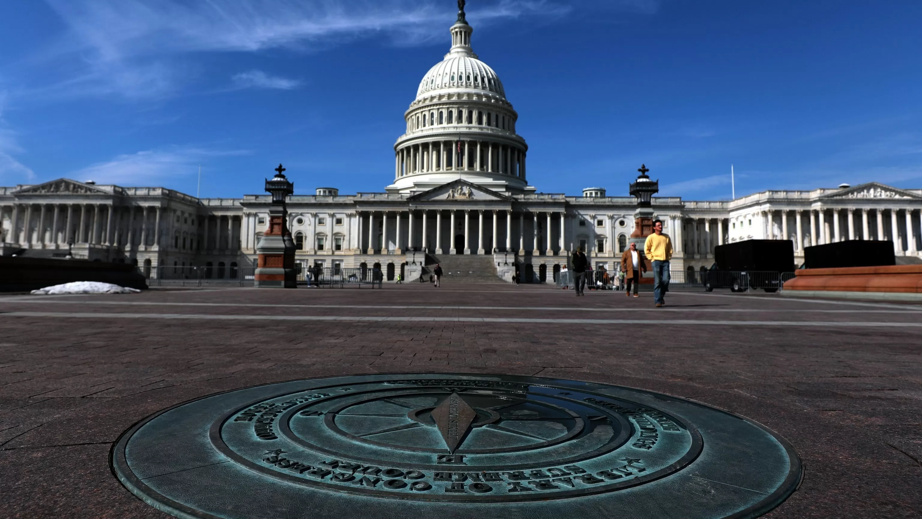 Protester, Capitol Police officers treated for injuries after Senate scuffle