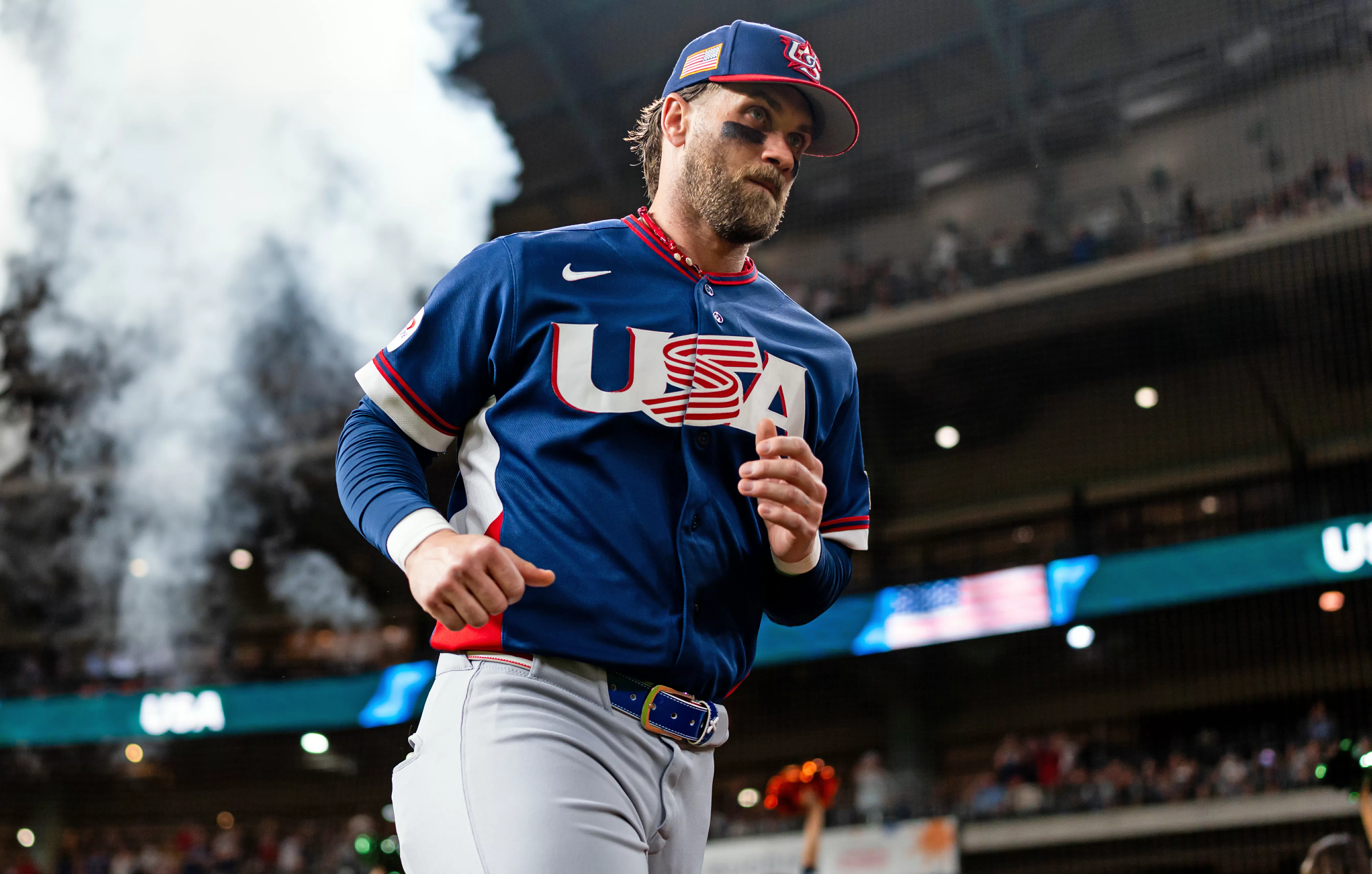 Bryce Harper Shades World Baseball Classic After USA’s 15-5 Win Over Brazil