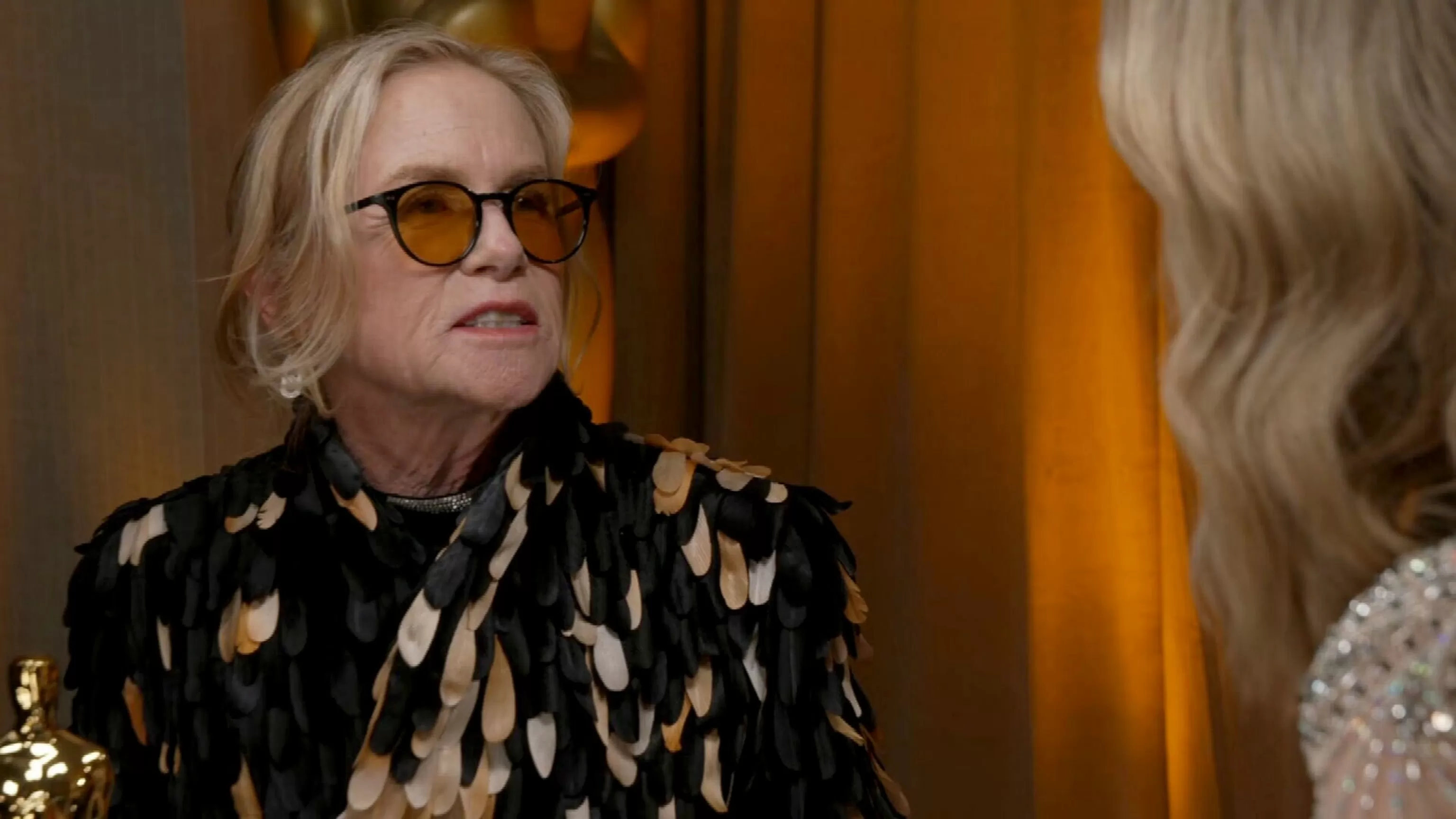 Oscars winner Amy Madigan shares what she thought of host Conan O'Brien's Gladys