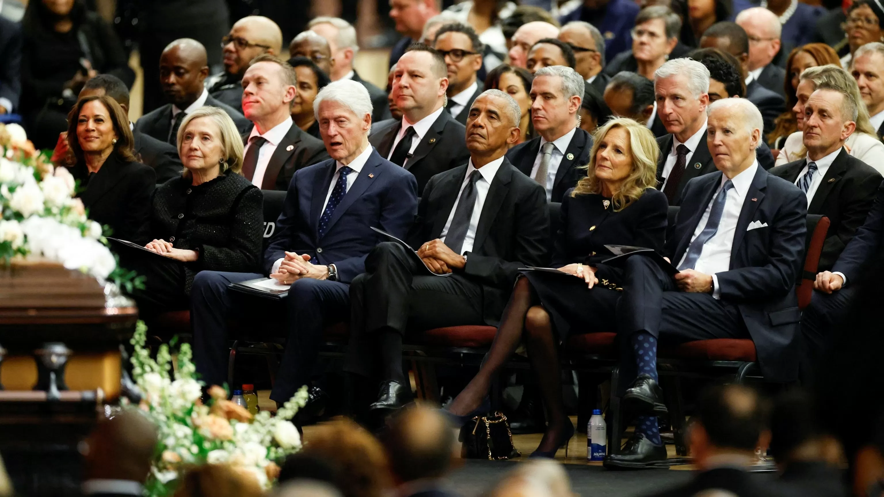 Former Presidents Clinton, Obama and Biden honor Jesse Jackson at Friday service