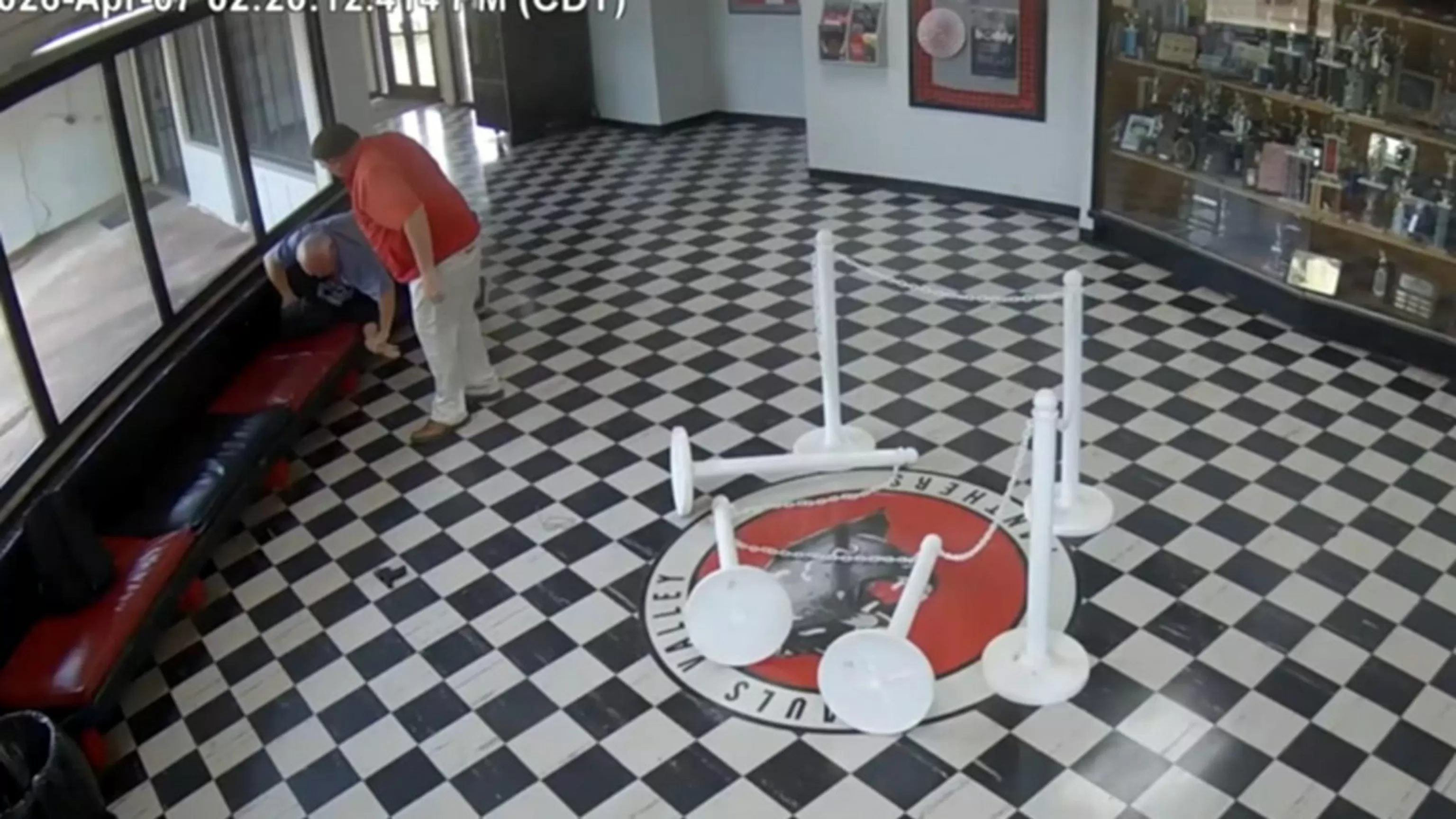 WATCH: Principal stops alleged potential school shooter on surveillance video