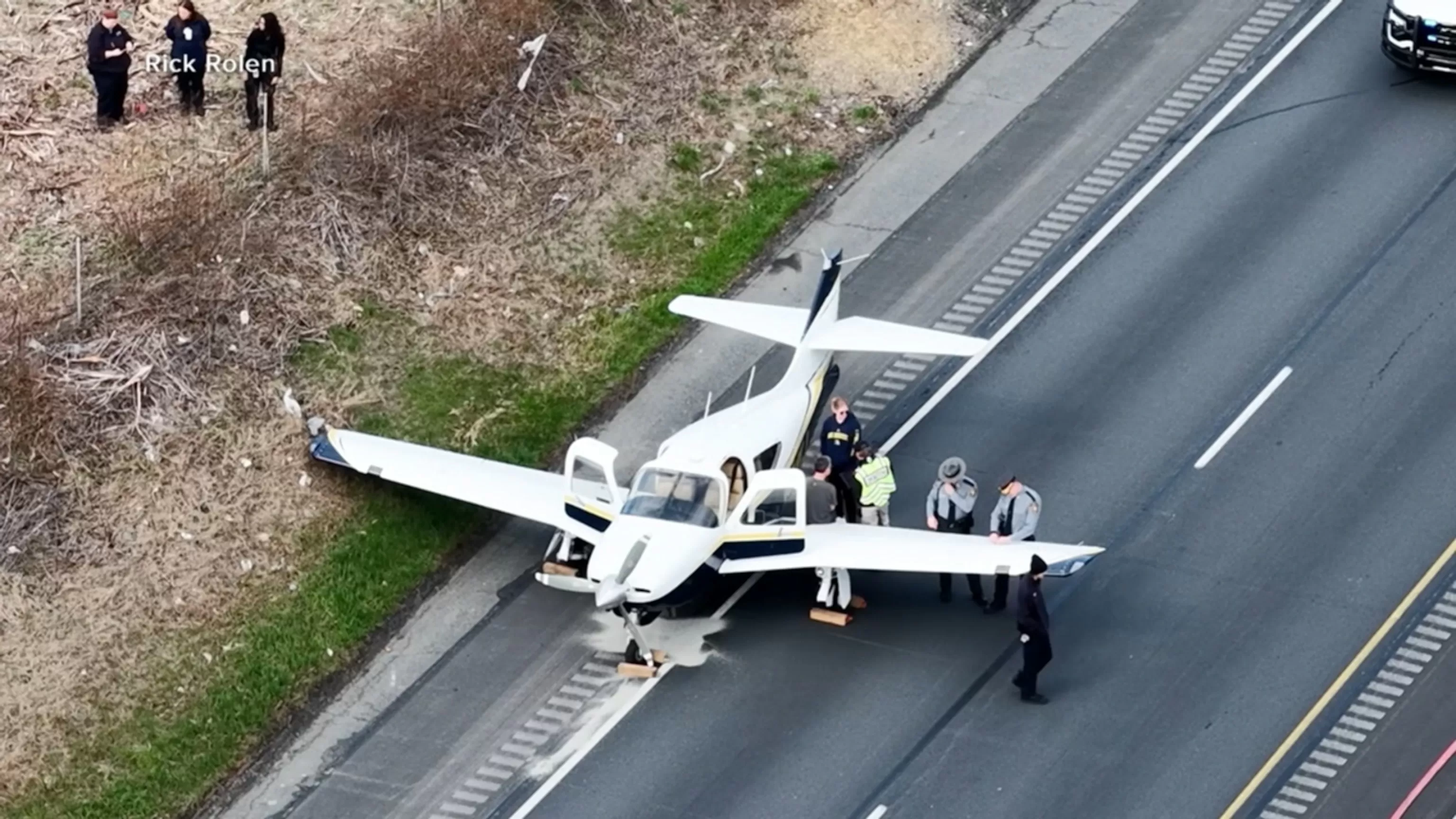 WATCH: Emergency landing on PA highway caught on video