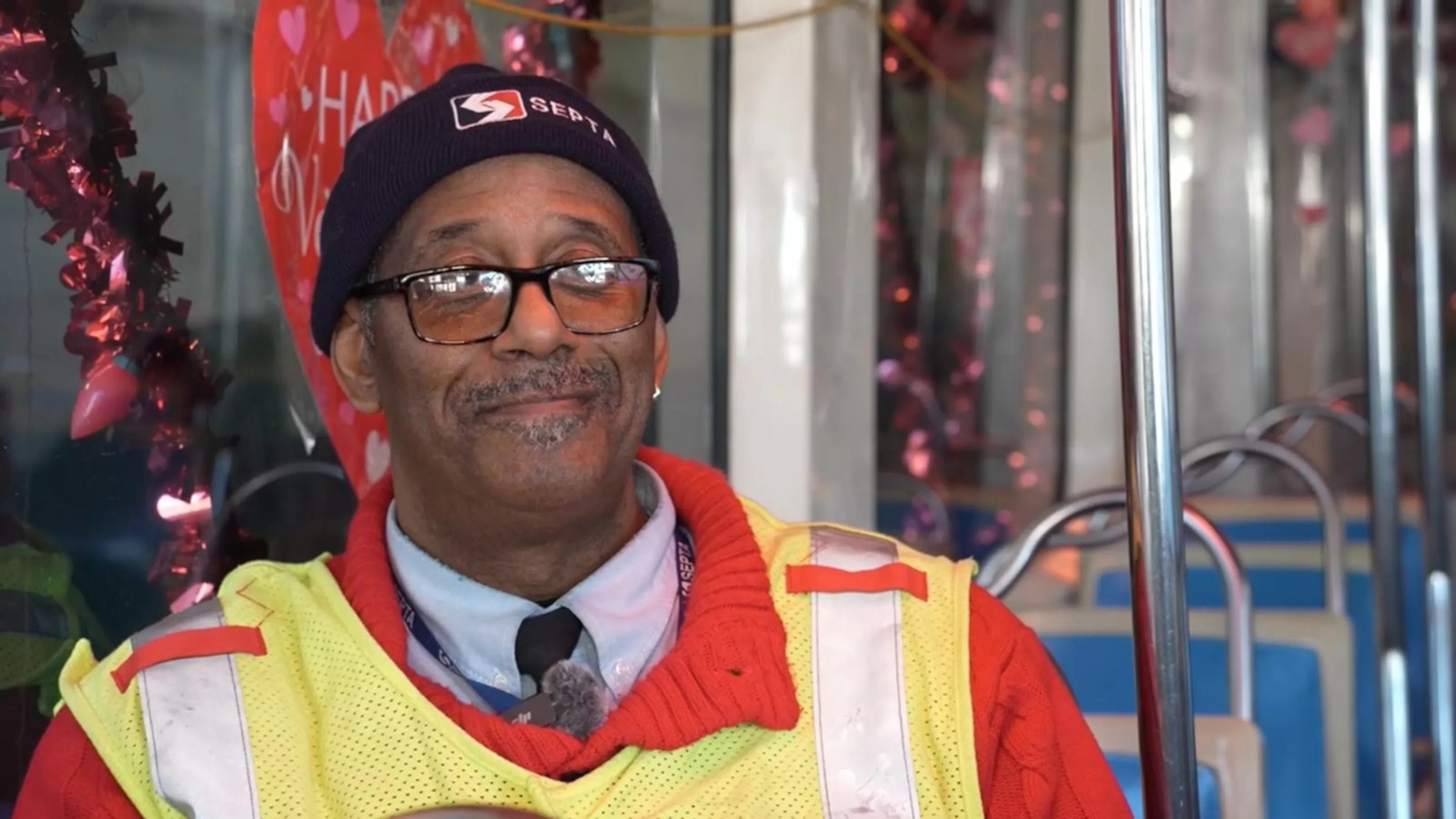 WATCH: Philadelphia trolley decorator celebrates retirement