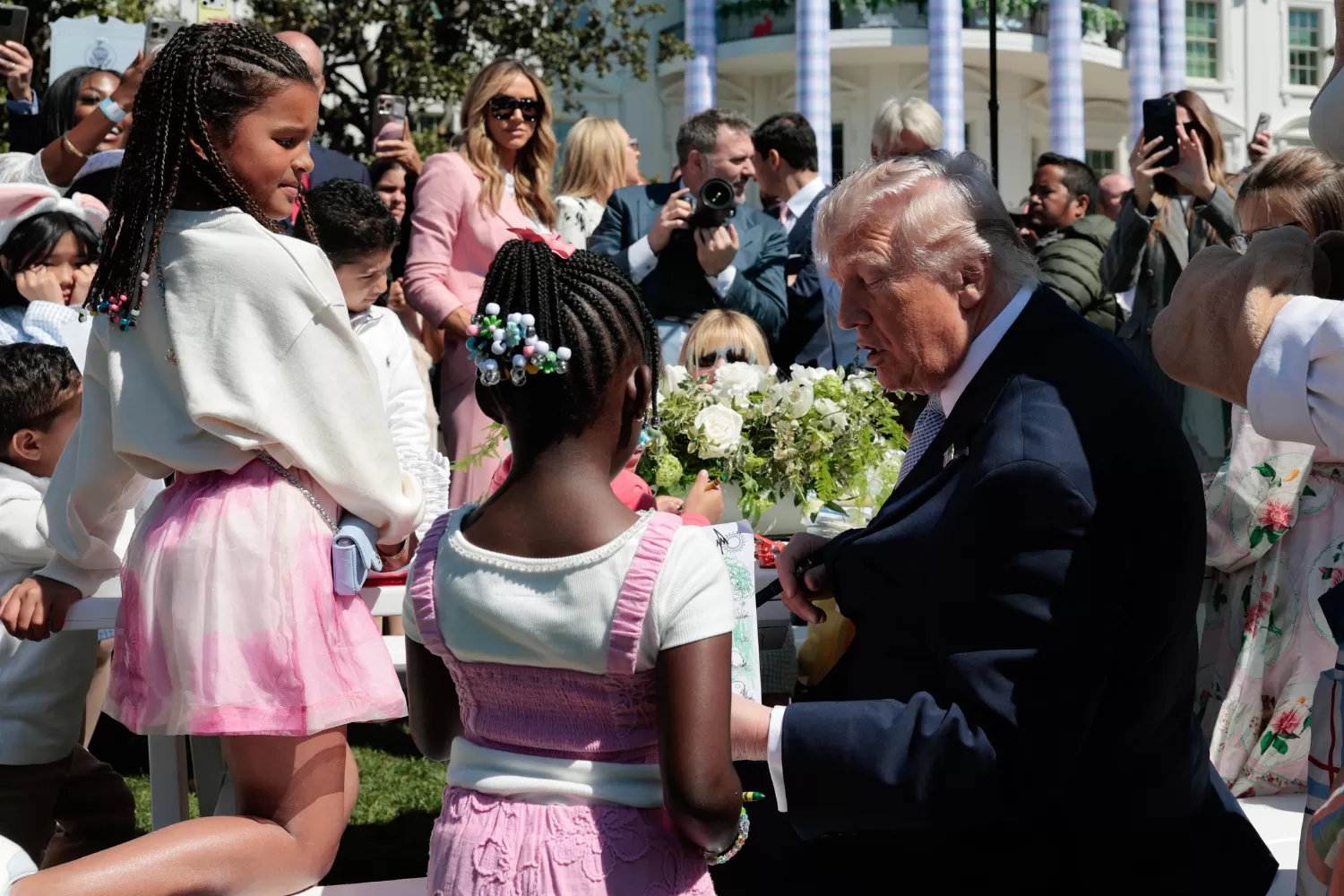 Shock at What Trump Overheard Telling Kids About Biden at Easter Egg Roll